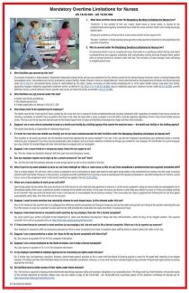Alaska Mandatory Overtime Limitations for Nurses Poster